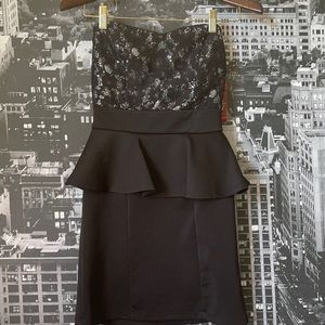 Strapless Mini with Iridiscent Top